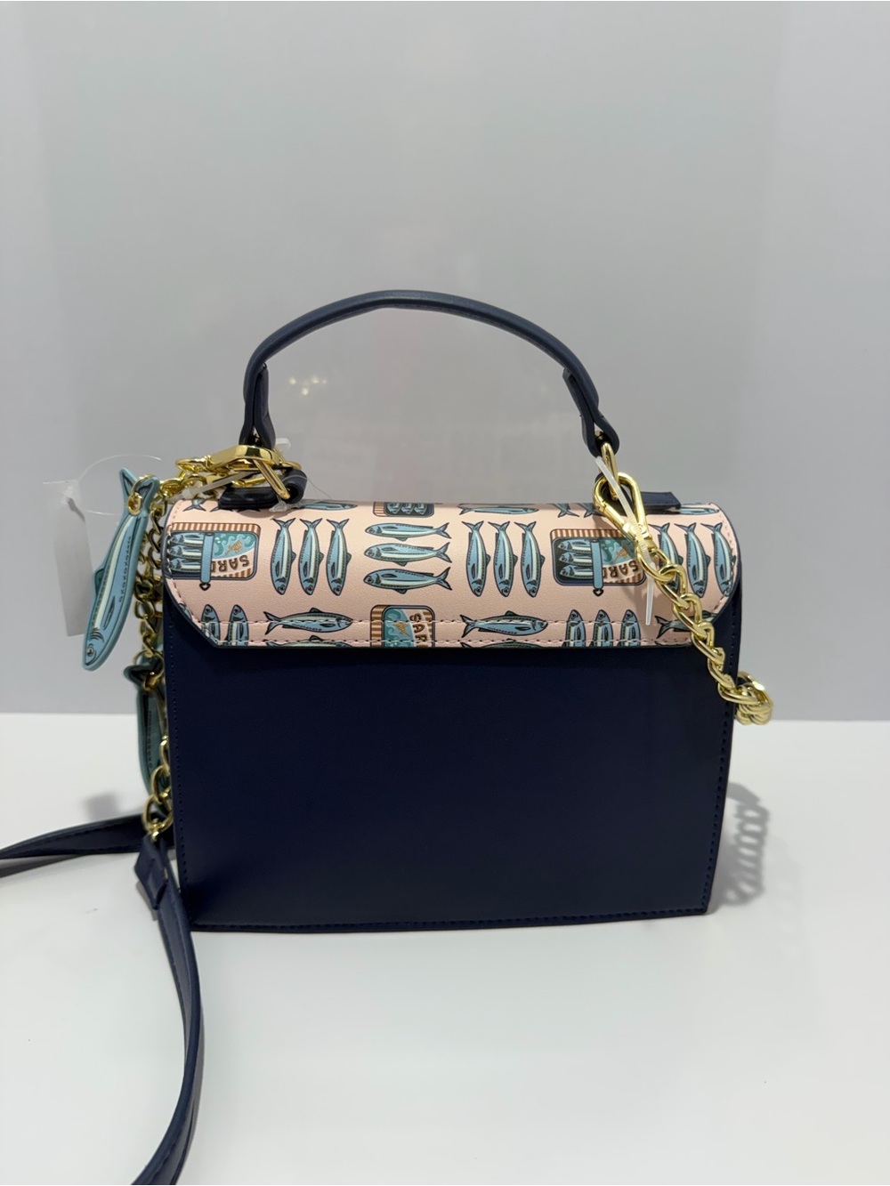 Betsey Johnson Sardine Print Novelty Top Handle Crossbody
Bag NWT - Picture 6 of 7